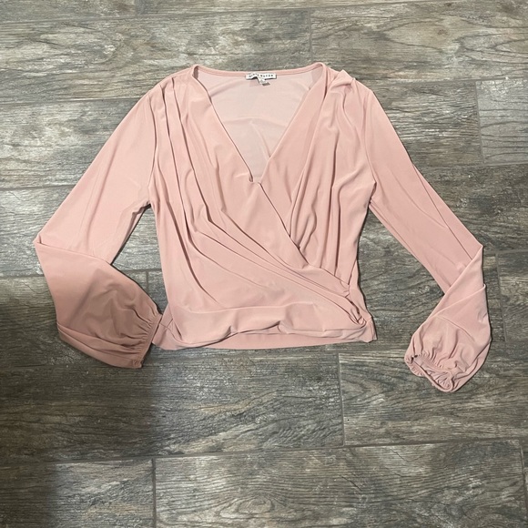 Pink Wrap Around Top - Picture 1 of 5